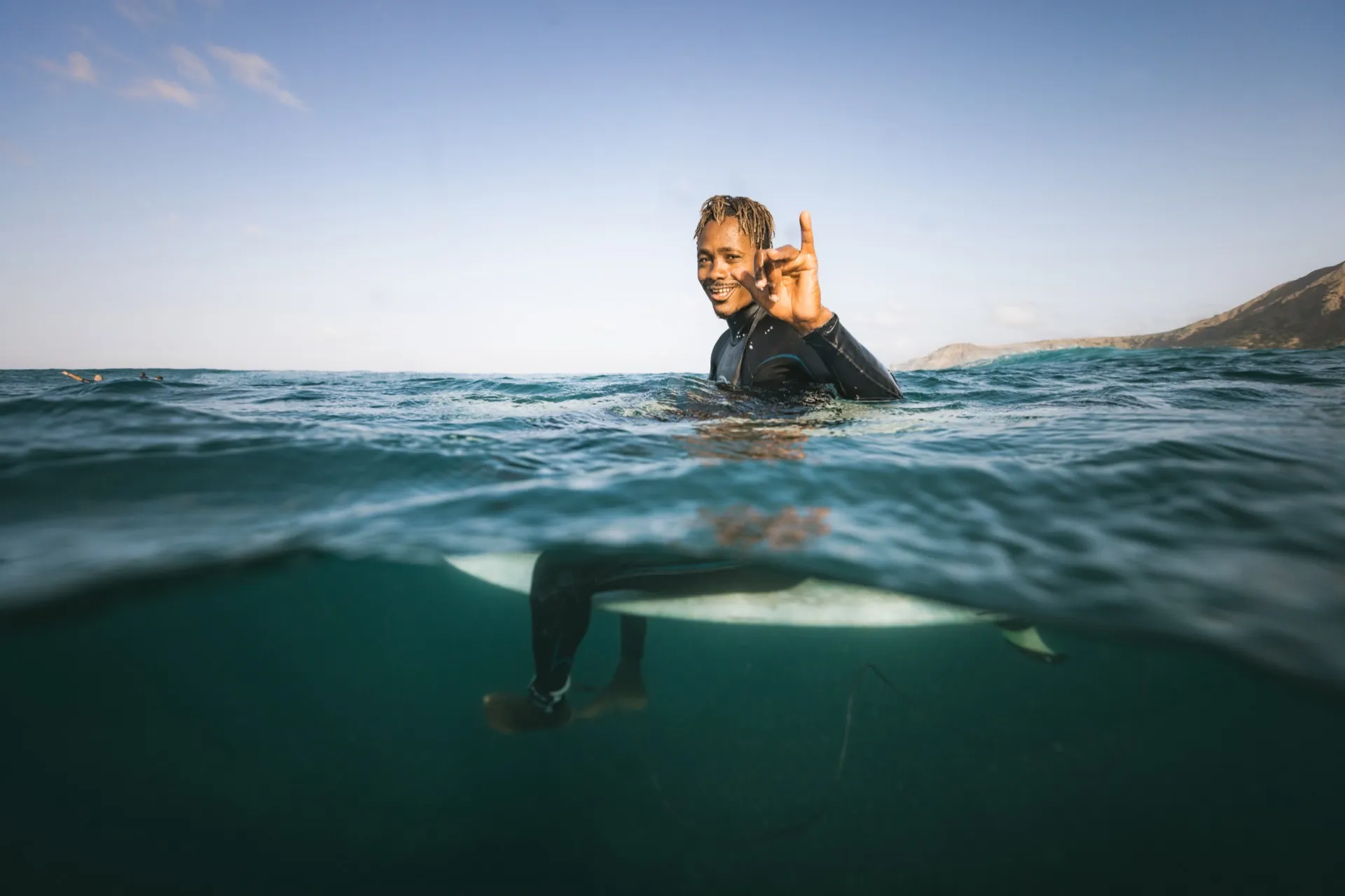 Kabungo — shaka from the water